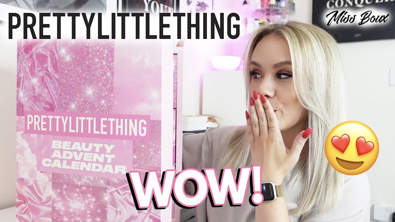 PRETTY LITTLE THING BEAUTY ADVENT CALENDAR 2022 UNBOXING | BEAUTY ADVENT CALENDAR - MISS BOUX