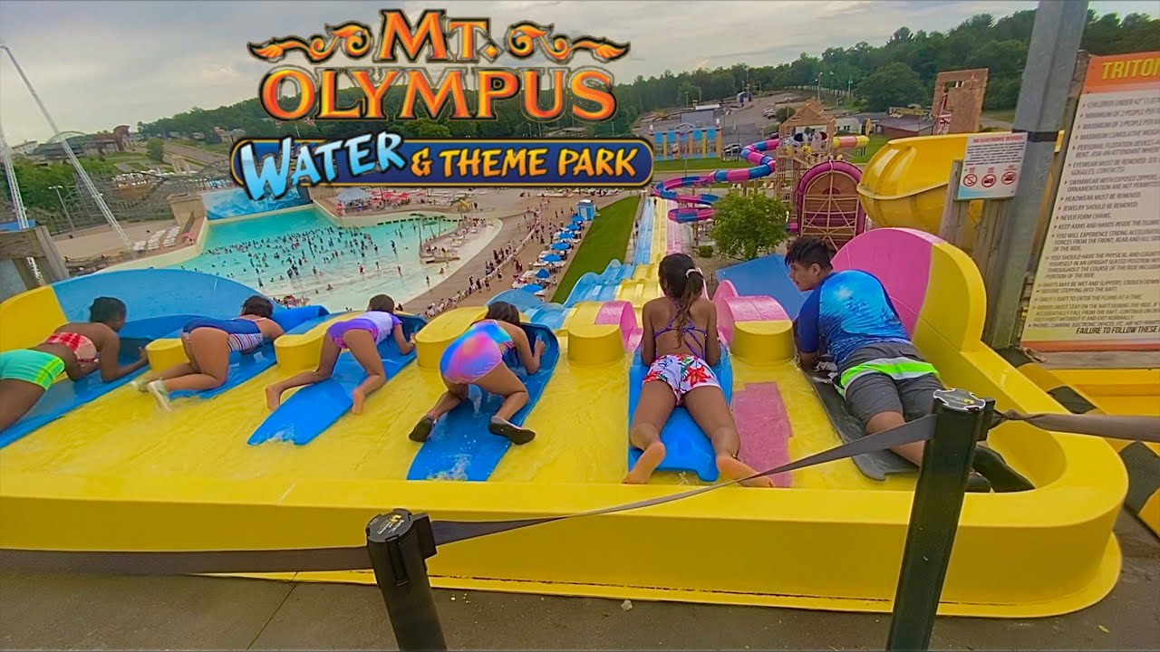 AMERICA’S LARGEST WATERPARK, ULTIMATE HADES 360 RIDE 🎢 Mount Olympus