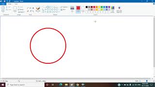 Drawing a circle in Ms paint screenshot 3