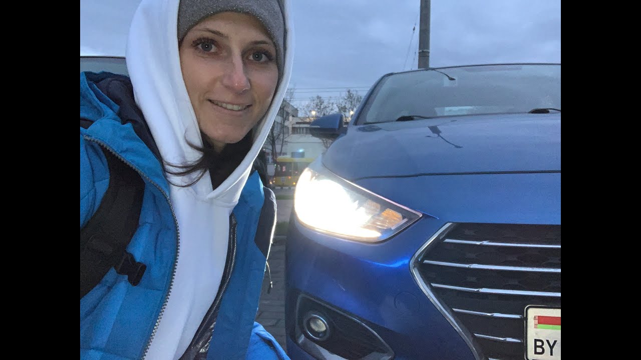 галогенные лампы на Хендай Солярис 2015 г.