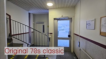 Original 1971 ASEA-Graham hydraulic elevator - Nordmaling, Sweden