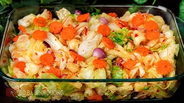 Kim Chi Bắp Cải giòn ngon đơn giản ăn cùng đồ nướng rất hợp, chống ngán ngày Tết | Easiest Kimchi