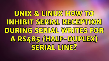 How to inhibit serial reception during serial writes for a RS485 (half-duplex) serial line?