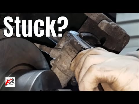 How to Compress Rear Brake Caliper "No Special Tools"