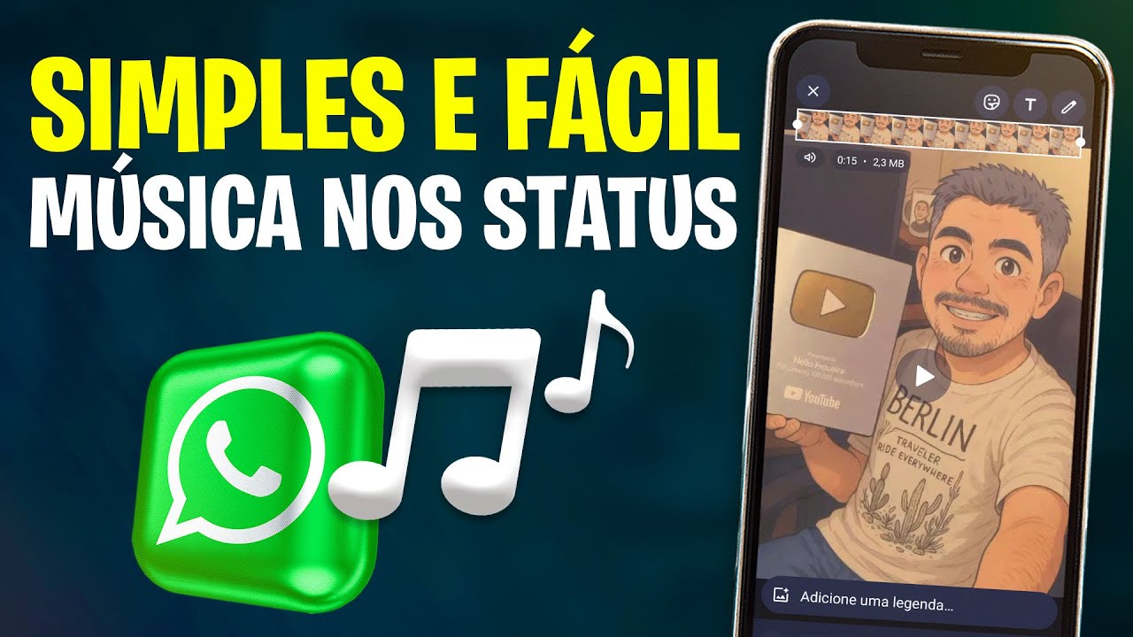 Como Postar FOTO Com MUSICA no STATUS do WHATSAPP (Sem Aplicativo ...
