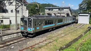 JR東日本 E127系 普通列車 南小谷駅到着