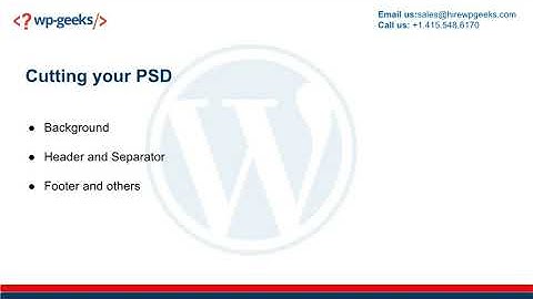 5 Steps to Convert PSD Template To a WordPress Template