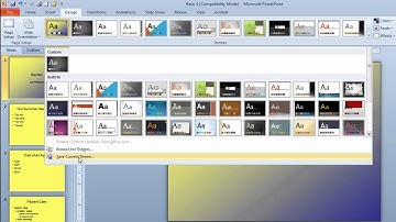 PowerPoint Designs - how to save your theme to the ribbon