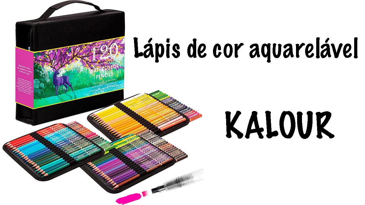 KALOUR Set of 300 colored pencils - swatching and first impression