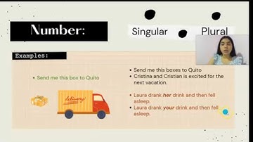 Number, Person, and Gender in English