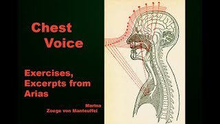 Chest Voice: Exercises, Excerpts From Arias - Marina Zoege Von Manteuffel