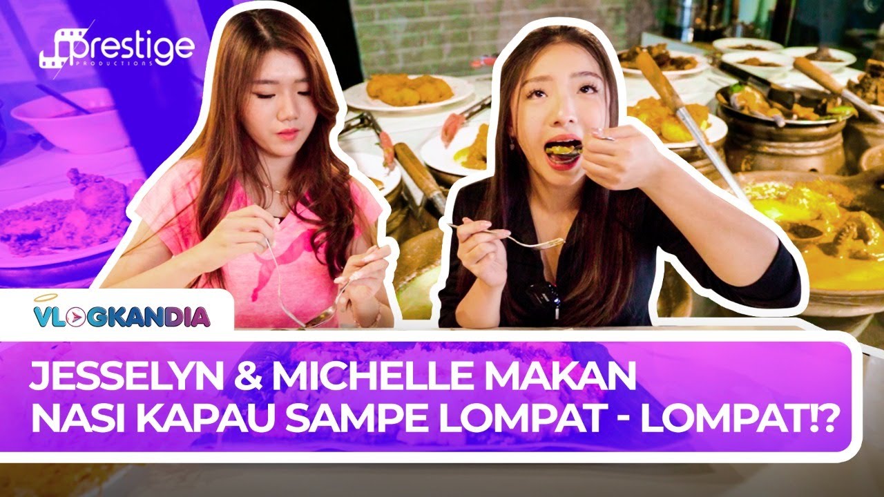 JESSELYN & MICHELLE SERAFIN MAKAN NASI KAPAU SAMPAI LOMPAT-LOMPAT!! KENAPA YA??