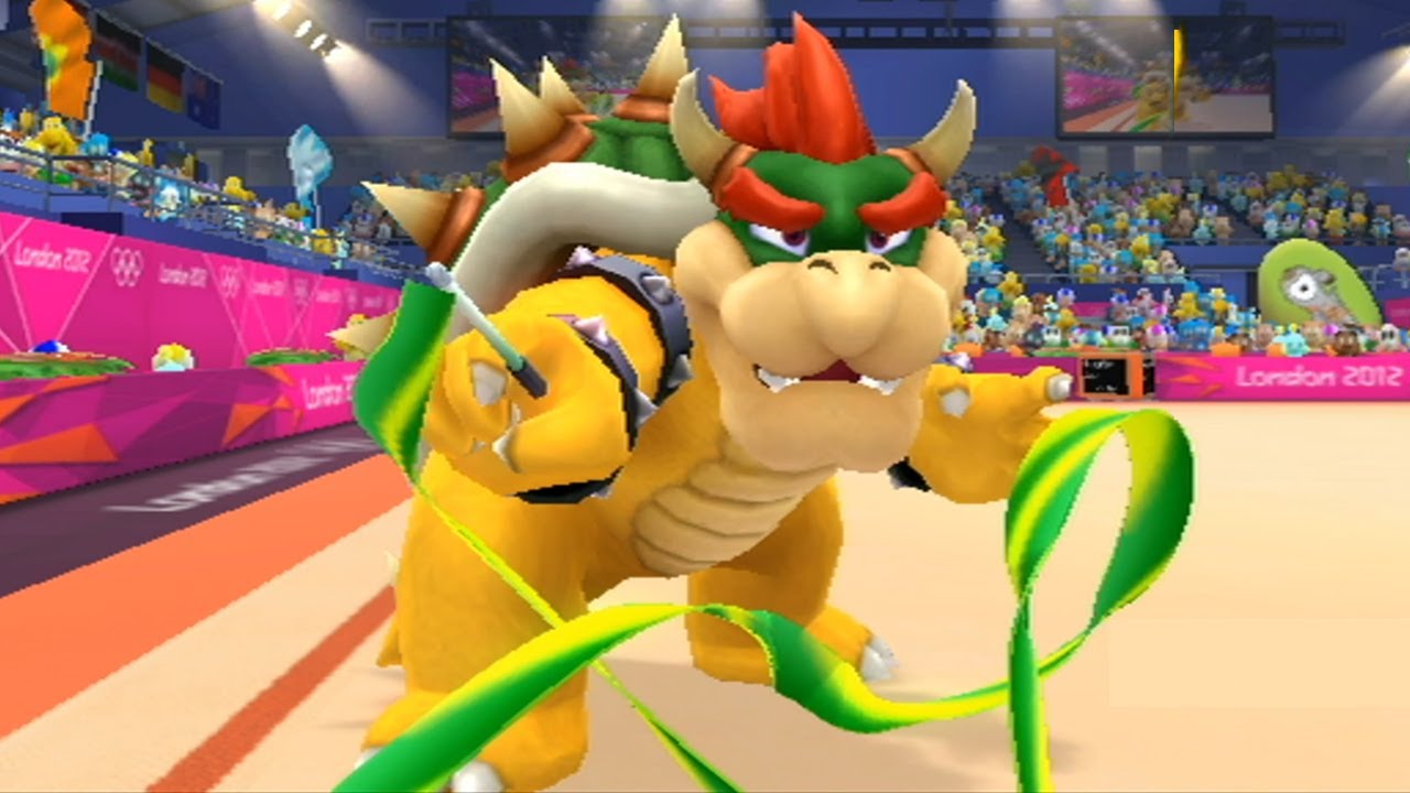 Mario & Sonic at the 2012 London Olympic Games - All Characters Rhythmic Ribbon Gameplay