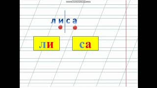 Деление слов на слоги.