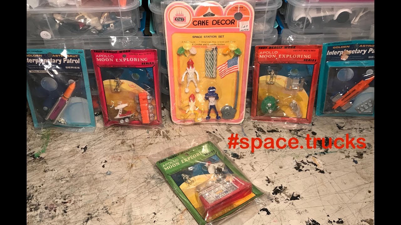 Which To Open?? New Old Stock "Golden Astronaut", "Apollo Moon Exploring" or Marx "Swoppet" Copies?