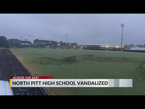 North Pitt High School football field vandalized, investigation underway