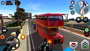 Car Driving School Simulator Ep17 - Drive Double decker Bus ! Android Ios Gameplay