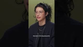 #OdessaAzion reveals what she stole from the #MartySupreme set.