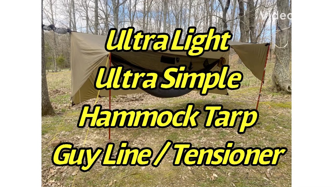 Ultra Light Ultra Simple Hammock Tarp Guy Line / Tensioner 