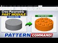 #20 Pattern Command Creo parametric #mechanicalengineering #creoparametric 