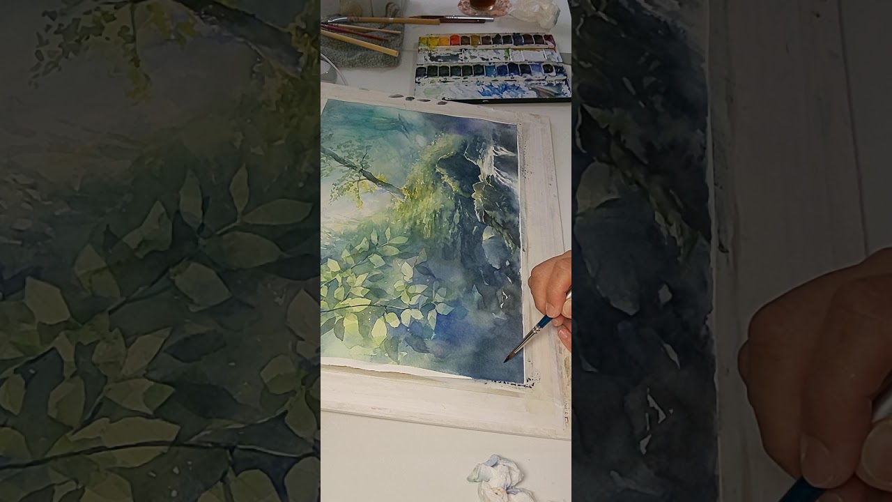 サイン付き 水彩画 果物の絵 '67年 サイン付き 水彩画 果物の絵