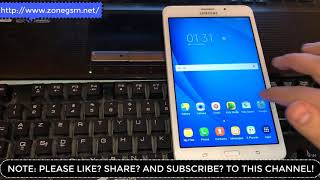 Bypass Frp Lock Samsung Tab A6 SM-T285 2016 Remove Verification Google Account Update 2020