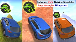 Extreme SUV Driving Simulator Jeep Wrangler Blueprints Locations 2021 - Offroad SUV Android Gameplay screenshot 4