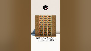 Simple Ways to Improve Your Bookshelf! #minecraft #howtobuild #tipsandtricks #reimiho