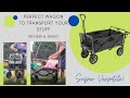 Mac sports collapsible outdoor utility wagon with folding table and drink holders