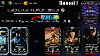 Fatal Remastered Black Dragon Tower Boss Battle 200 First + Epic Reward MK Mobile | Regeneration