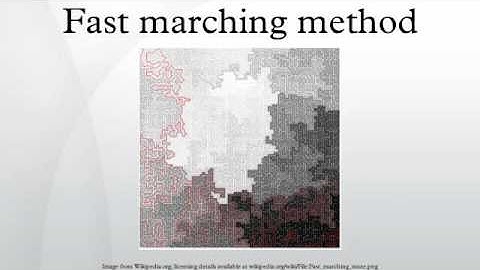 Fast marching method