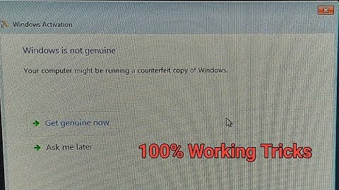 Windows is Not Genuine Error Problem Solution Your Computer Might Be Running.100% Solution Tricks 👌