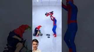 “Wait For It… Spider-Man’s Wheels Fell Off 😳😂 #spiderman #bikefail #viral”