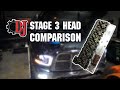 D&J Stage 3 Head VS Stock Head Comparison