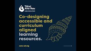 Educational Content Development By Tatai Aho Rau Core Education
