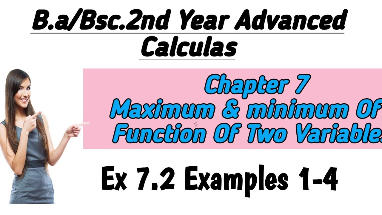 B.A/Bsc.| 3rd sem| Advanced Calculas | Chapter 7 | Ex 7.2 examples and ...