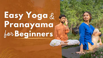 Easy Yoga Asanas & Pranayama | 30 Minutes | Hatha Asanas & Anulom Vilom Pranayama