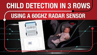 In-cabin sensing: Child detection in 3 rows using a 60GHz radar sensor