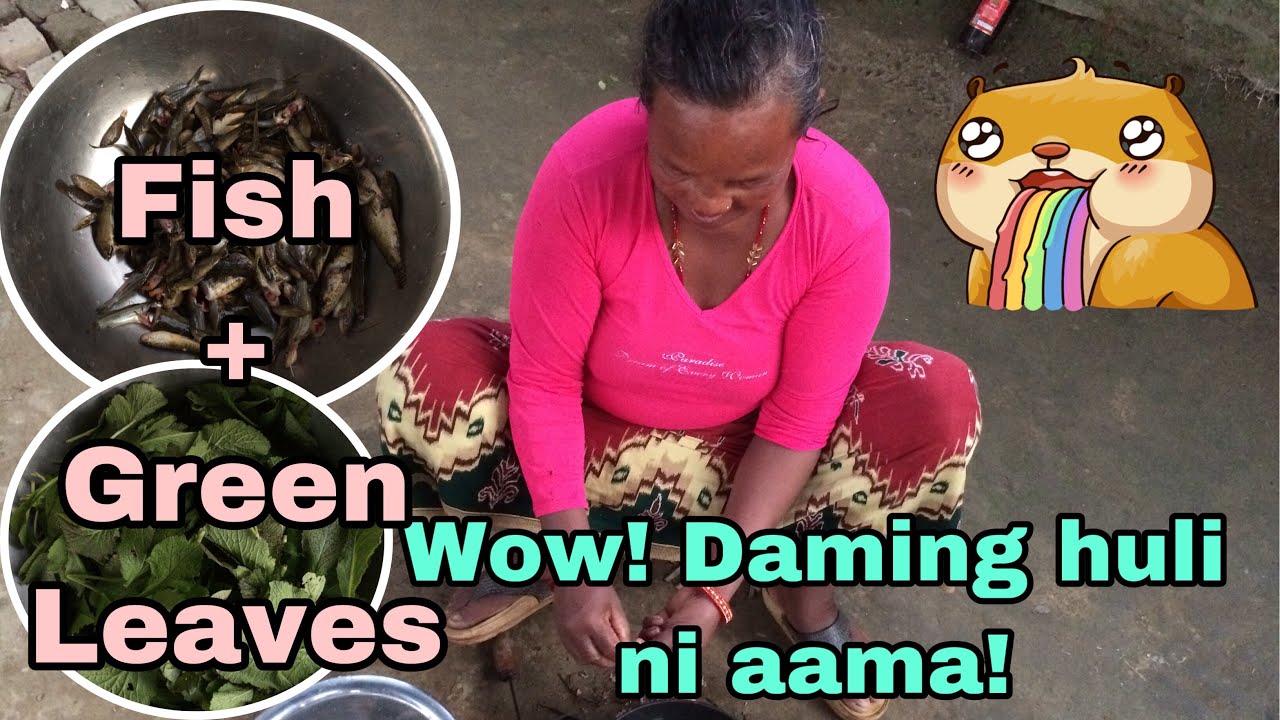 Wow! Daming huli ni aama! Fish + green leaves for dinner, yummy! - YouTube