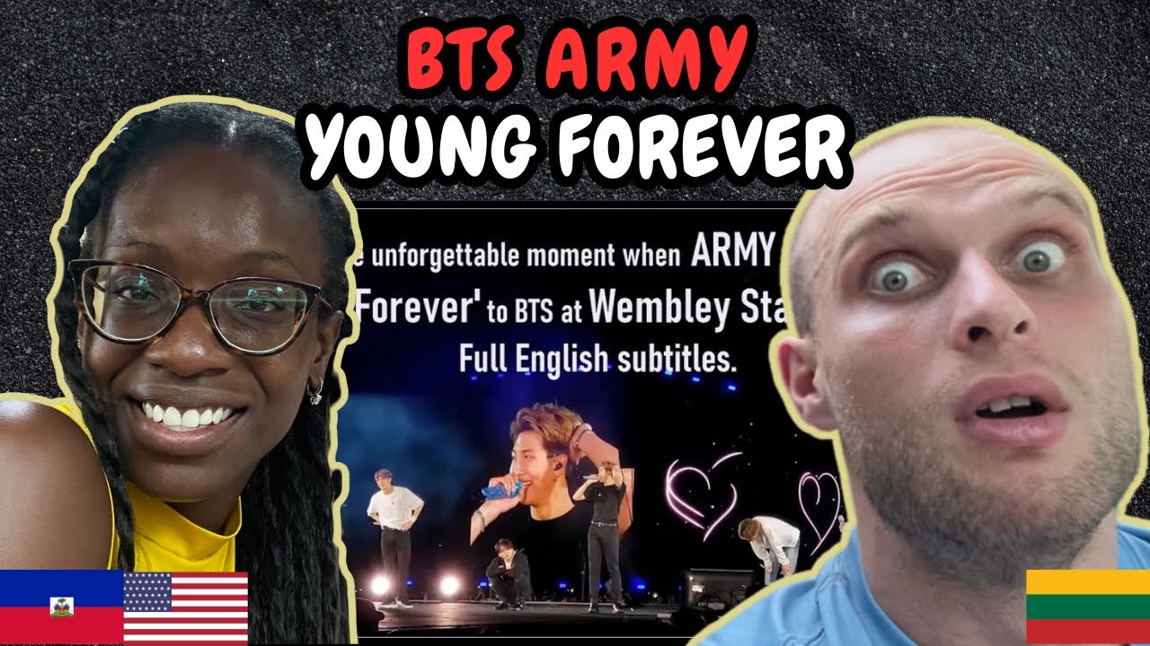 REACTION TO ARMY sings 'Young Forever' @ Wembley in London - LY: Speak ...