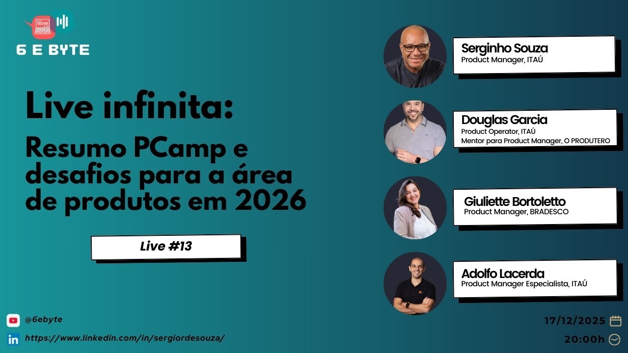 Live #13 - Product Camp Brasil 2025 + Desafios em produtos para 2026