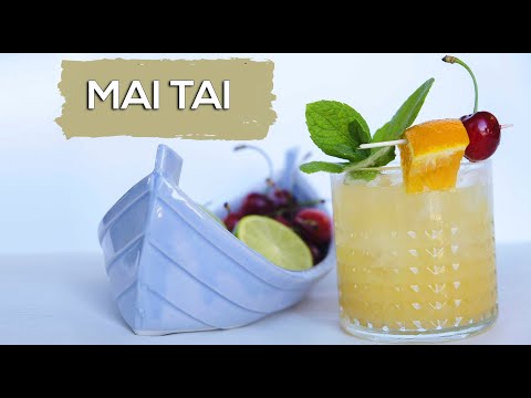 Cocktail MAI TAI huyền thoại| Mai Tai | cách pha chế ly Mai Tai ngon tại nhà | Polly Nguyen |