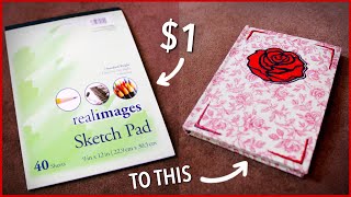 Turn a $1 Sketchpad into a Hardcover Sketchbook