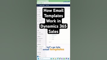 How email templates work in Dynamics 365 Sales #Dynamics365