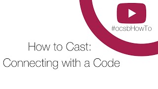 How to Cast: Connecting with a Code