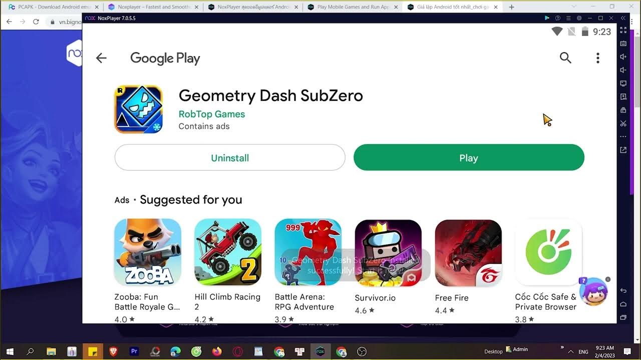C ch t i geometry dash subzero tr n m y t nh pc laptop m t m nh t