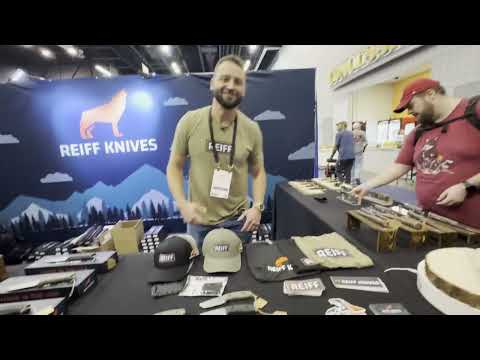 The Blade Show 2025 the booth of Reiff Knives Forging the American Dream