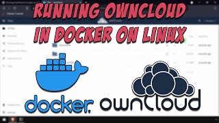 Running OwnCloud in Docker on Linux - YouTube
