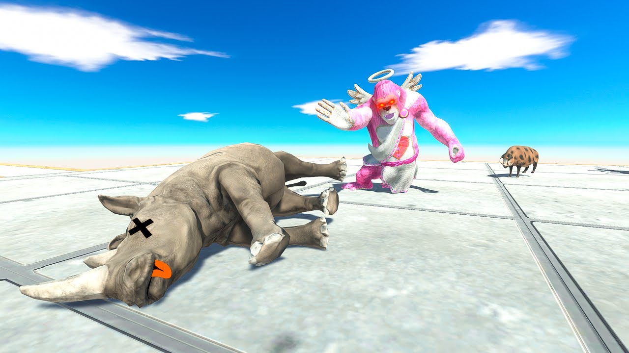Clumsy Neighbors attack Little Cupid Goro - Animal Revolt Battle Simulator
