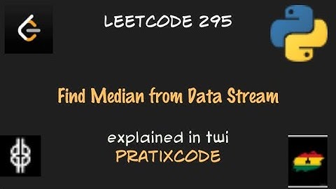 Find Median from Data Stream - Leetcode 295 - Python - Twi